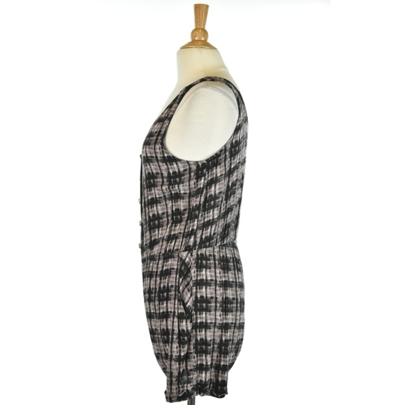 Mono B Shorts Romper With Buttons - Picture 2 of 6